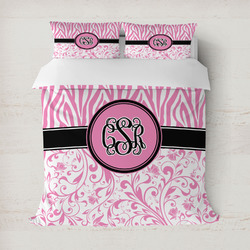 Zebra & Floral Duvet Cover (Personalized)