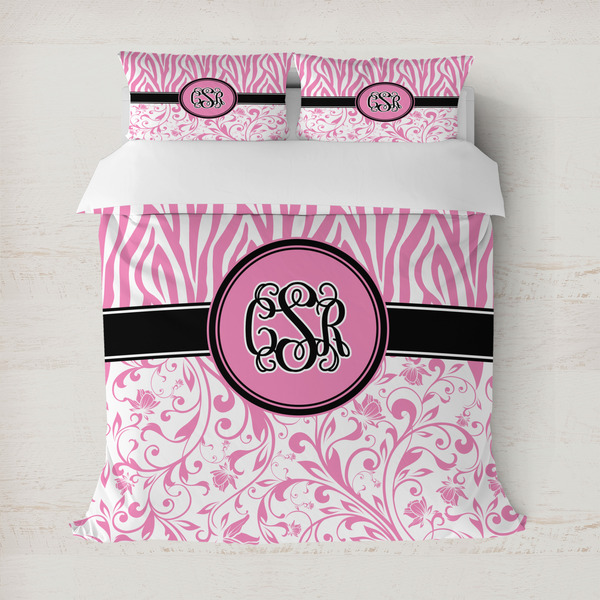 Custom Zebra & Floral Duvet Cover (Personalized)