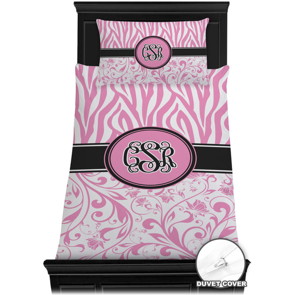 Zebra & Floral Bedding Set (Twin) - Duvet