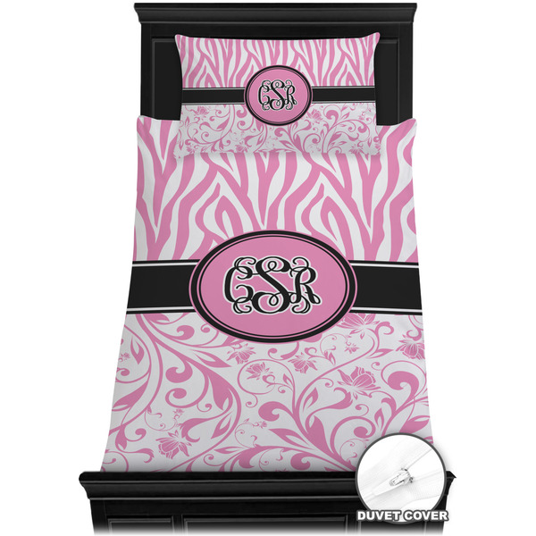 Zebra & Floral Bedding Set (TwinXL) - Duvet