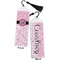 Zebra & Floral Bookmark with tassel - Front and Back