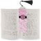 Zebra & Floral Bookmark with tassel - In book