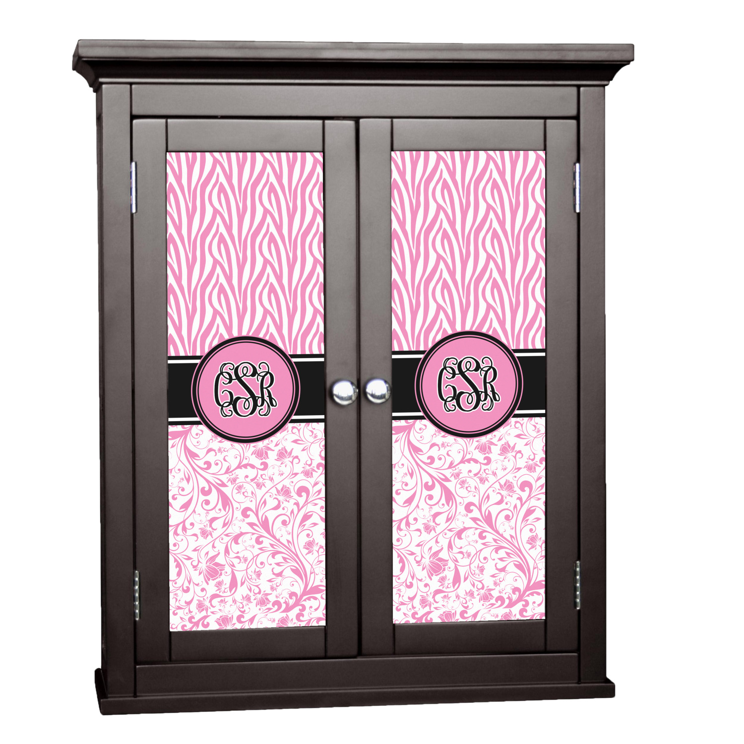 Custom Zebra & Floral Decal Custom Size (Personalized) YouCustomizeIt