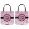 Zebra & Floral Canvas Tote - Front and Back