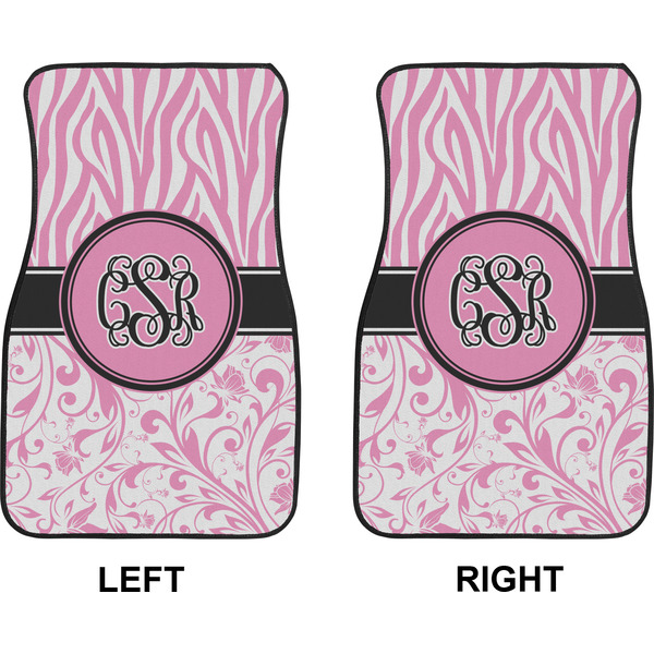 Zebra & Floral Car Mat Front - Approval