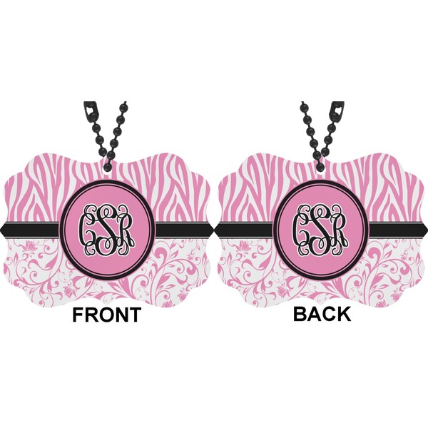 Zebra & Floral Car Ornament (Approval)