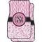 Zebra & Floral Car Floor Mats (Personalized)