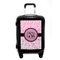 Zebra & Floral Carry On Hard Shell Suitcase (Personalized)