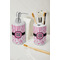 Zebra & Floral Ceramic Bathroom Accessories - LIFESTYLE (toothbrush holder & soap dispenser)