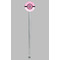Zebra & Floral Clear Plastic 7" Stir Stick - Round - Single Stick