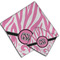 Zebra & Floral Cloth Napkins - Personalized Lunch & Dinner (PARENT MAIN)