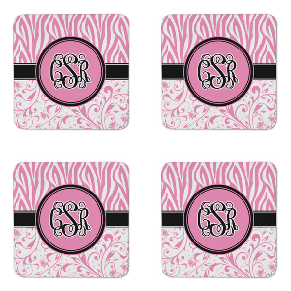 Zebra & Floral Coaster Set - APPROVAL