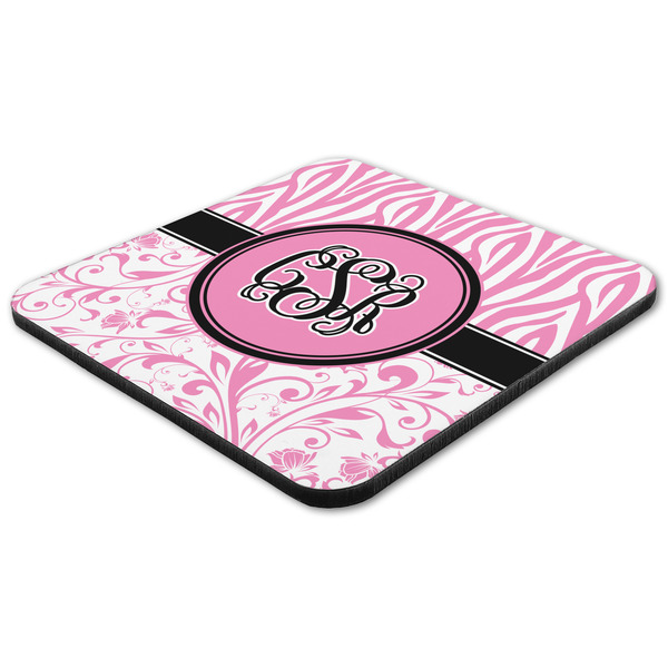 Zebra & Floral Coaster Set - FLAT (one)
