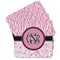 Zebra & Floral Cork Coaster - Set of 4 w/ Monogram