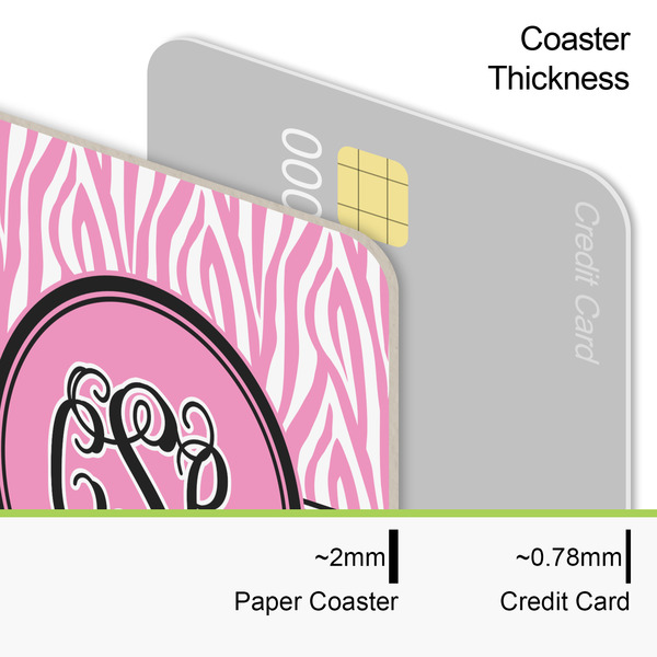 Zebra & Floral Coaster Thickness