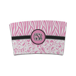 Zebra & Floral Coffee Cup Sleeve (Personalized)