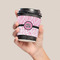 Zebra & Floral Coffee Cup Sleeve - LIFESTYLE