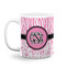 Zebra & Floral Coffee Mug - 11 oz - White