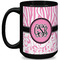 Zebra & Floral Coffee Mug - 15 oz - Black Full