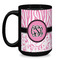 Zebra & Floral Coffee Mug - 15 oz - Black