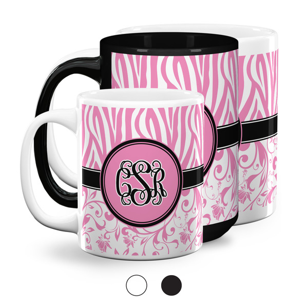 Zebra & Floral Coffee Mugs Main