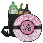 Zebra & Floral Collapsible Cooler & Seat (Personalized)