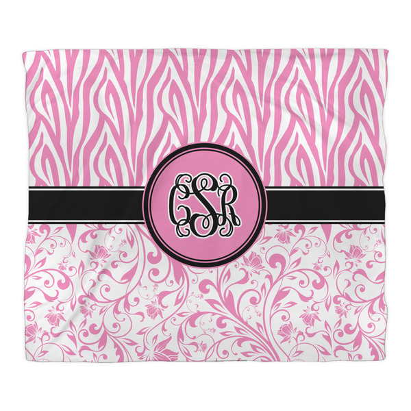 Zebra & Floral Comforter - King - Front