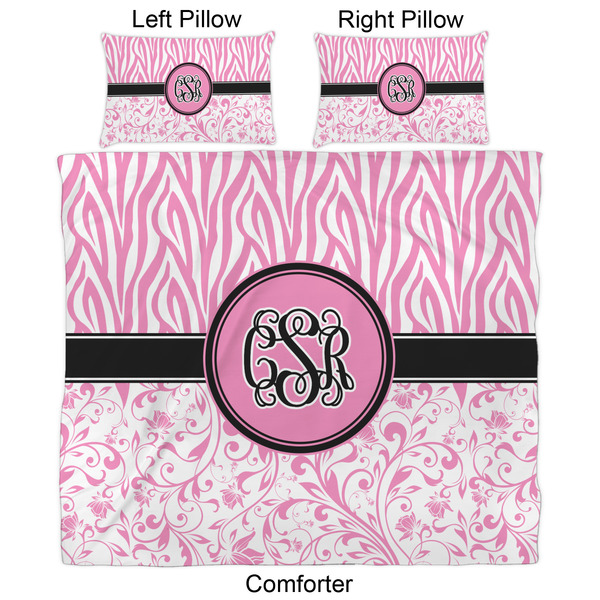 Zebra & Floral Comforter Set - King - Approval