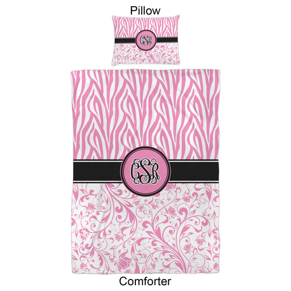 Zebra & Floral Comforter Set - Twin XL - Approval