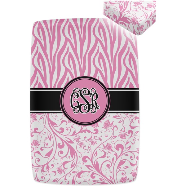 Zebra & Floral Crib Fitted Sheet - Apvl