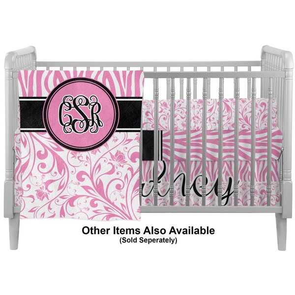 Zebra & Floral Crib - Profile Sold Seperately