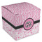 Zebra & Floral Cube Favor Gift Box - Front/Main