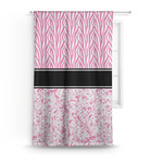 Zebra & Floral Curtain Panel - Custom Size