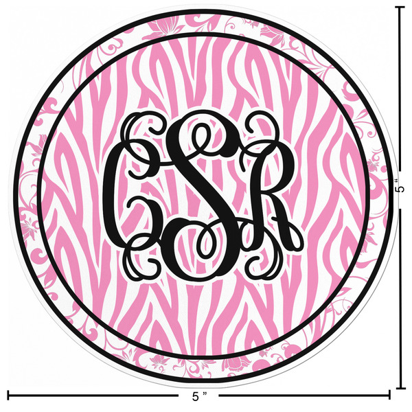 Zebra & Floral Custom Shape Iron On Patches - L - APPROVAL