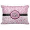Zebra & Floral Decorative Baby Pillowcase - 16"x12" (Personalized)