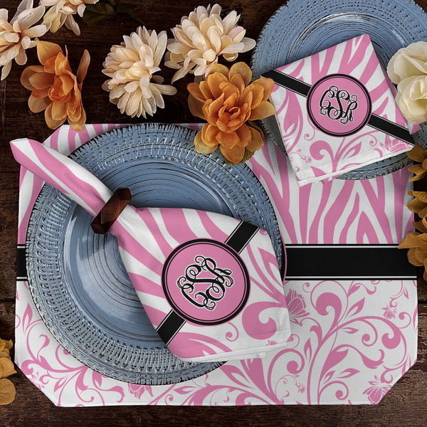 Zebra & Floral Dining Set