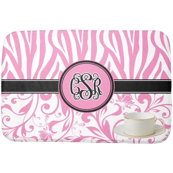 Zebra & Floral Dish Drying Mat