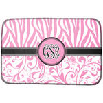 Zebra & Floral Dish Drying Mat (Personalized)