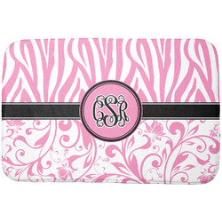Zebra & Floral Dish Drying Mat (Personalized)