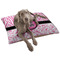 Zebra & Floral Dog Bed - Large LIFESTYLE