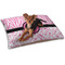 Zebra & Floral Dog Bed - Small LIFESTYLE