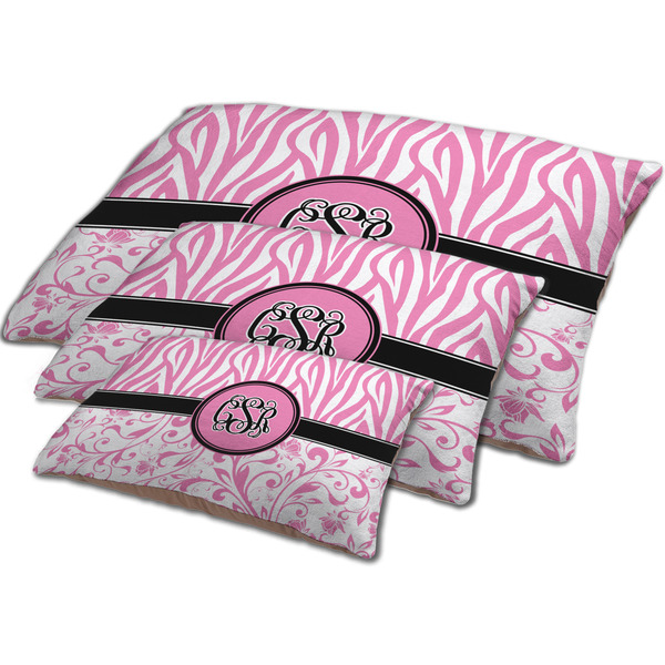 Zebra & Floral Dog Beds - MAIN (sm, med, lrg)