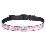 Zebra & Floral Dog Collar (Personalized)