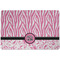 Zebra & Floral Dog Food Mat - Small without bowls