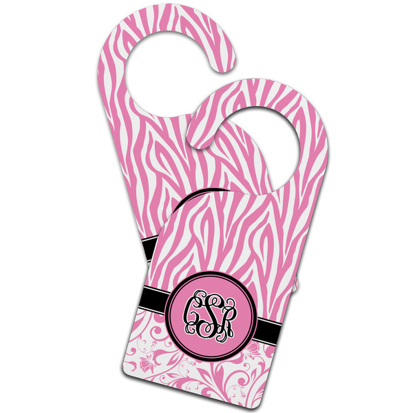Zebra & Floral Door Hanger - MAIN