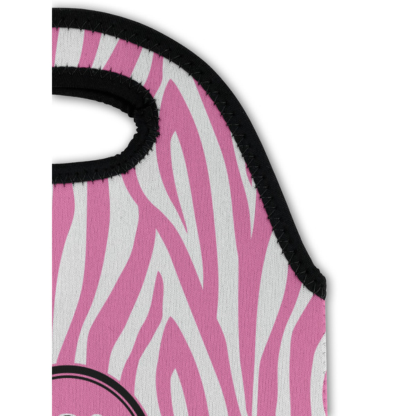 Zebra & Floral Double Wine Tote - Detail 1 (new)