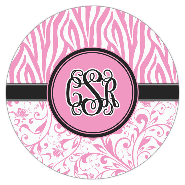 Zebra & Floral Drink Topper - Large - Single