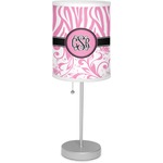 Zebra & Floral Lamp with Drum Shade (Personalized)