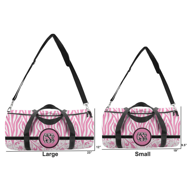 Zebra & Floral Duffle Bag Small and Large