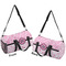 Zebra & Floral Duffle bag small front and back sides